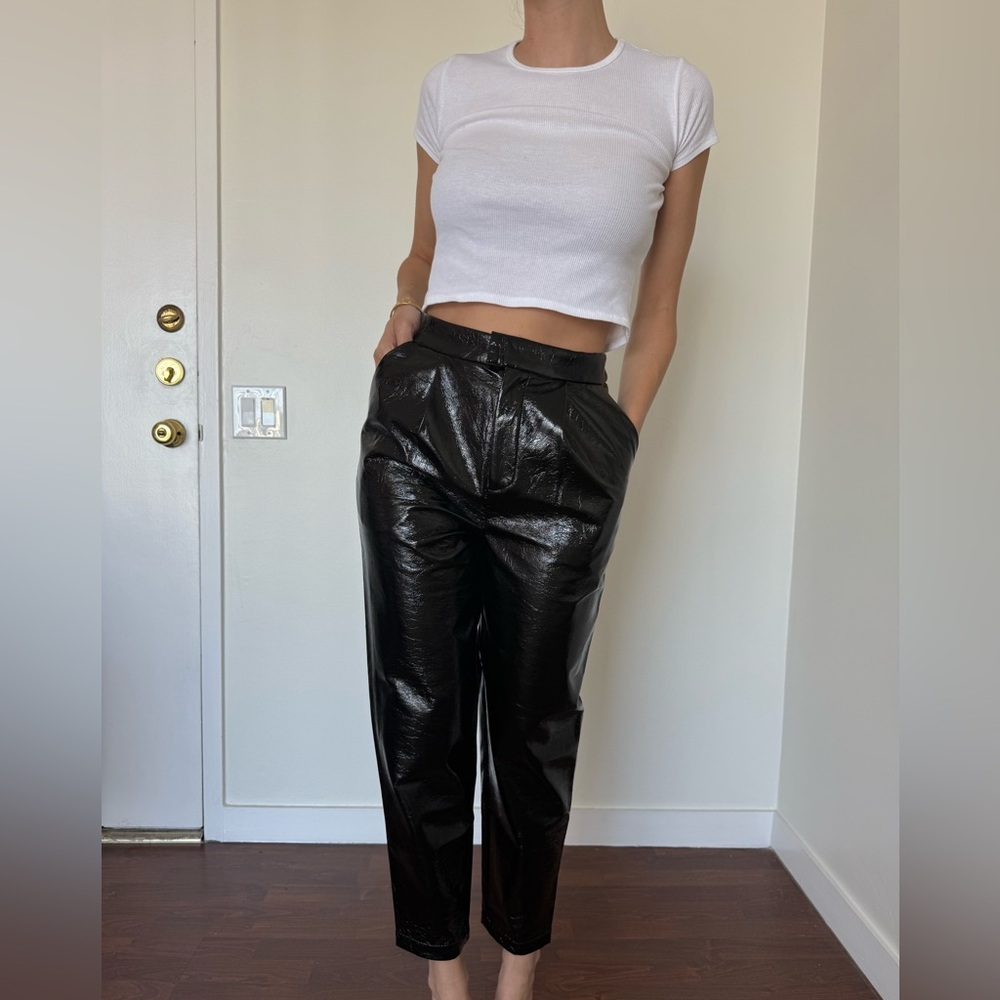 Faux leather pants l’Academie